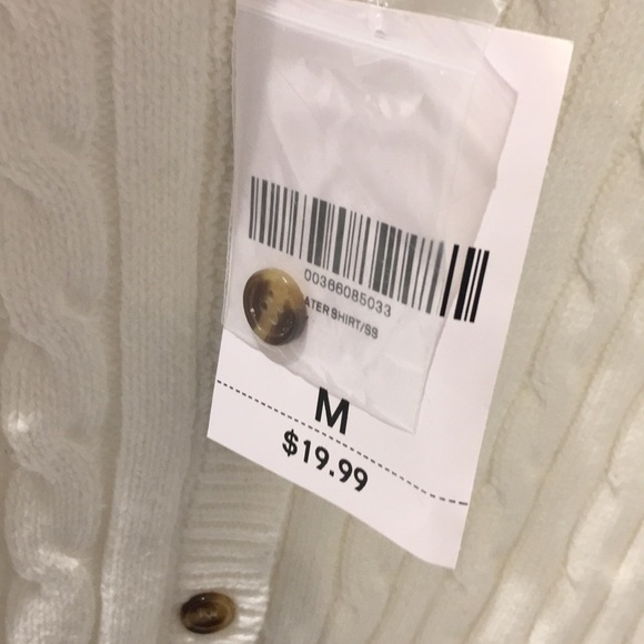 white cable knit top - Picture 4 of 4